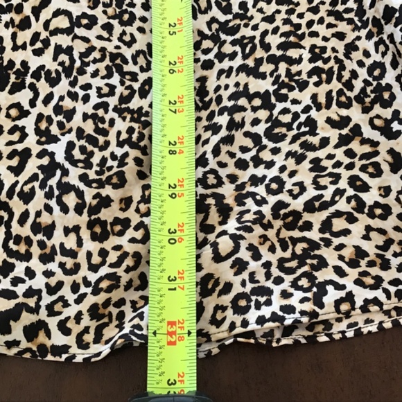 Chico’s 0 Skirt Leopard Cheetah Animal Print Flared Maxi Lined Jungle Chic Class - Picture 7 of 13